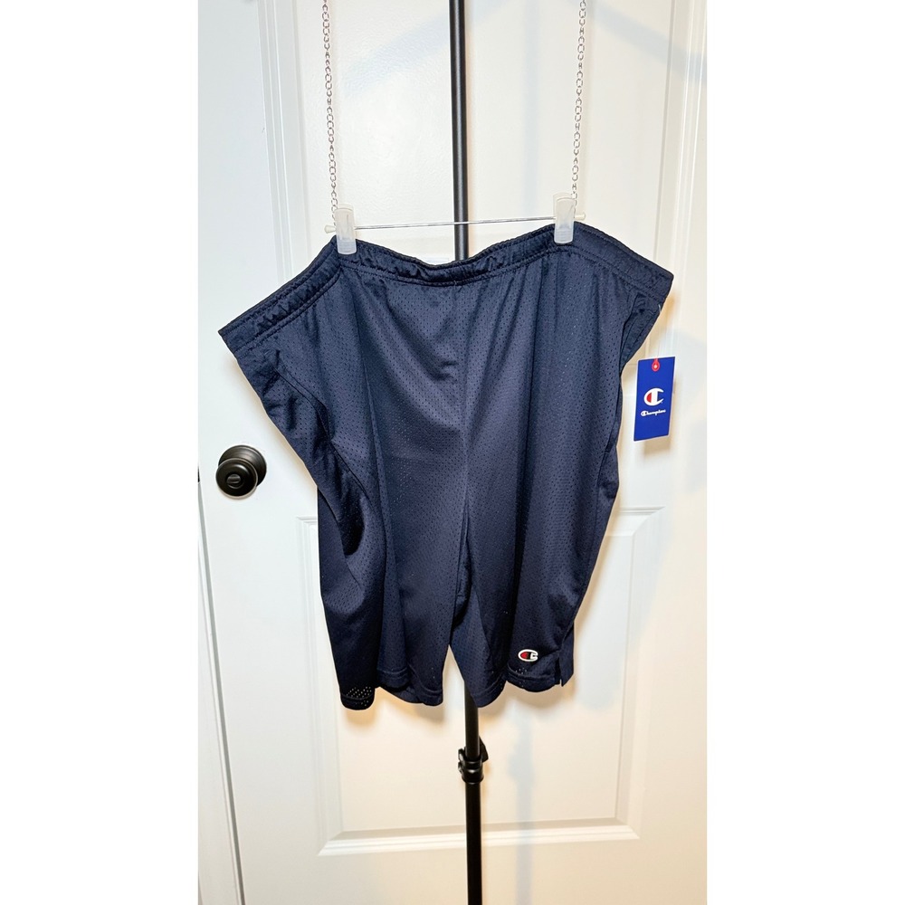 Champion Mens Navy 9 Inch Classic Mesh Athletic Shorts 4XL